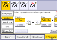 Illustration de l'écran du panneau de commande