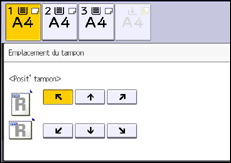 Illustration de l'écran du panneau de commande