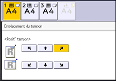 Illustration de l'écran du panneau de commande