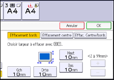 Illustration de l'écran du panneau de commande