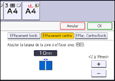 Illustration de l'écran du panneau de commande