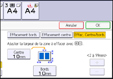 Illustration de l'écran du panneau de commande
