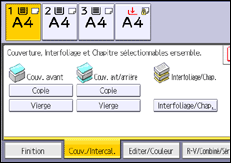Illustration de l'écran du panneau de commande
