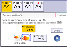 Illustration de l'écran du panneau de commande