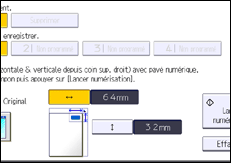 Illustration de l'écran du panneau de commande