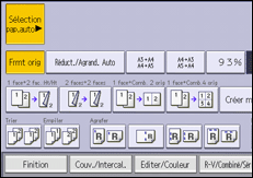 Illustration de l'écran du panneau de commande