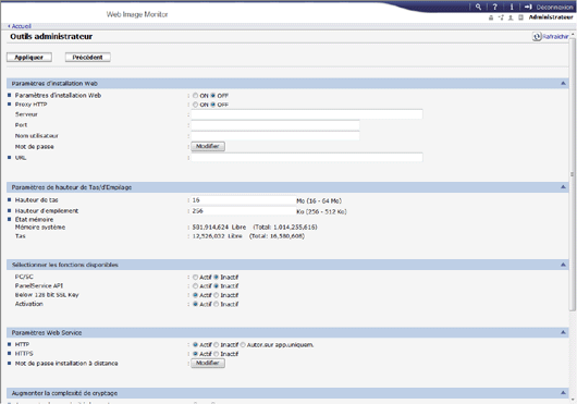 Illustration de la page du navigateur Web