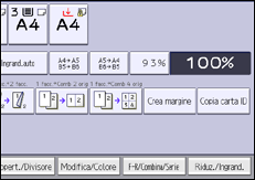 Illustrazione della schermata sul pannello di controllo