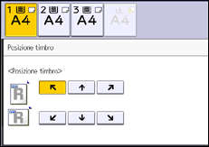 Illustrazione della schermata sul pannello di controllo