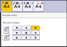 Illustrazione della schermata sul pannello di controllo