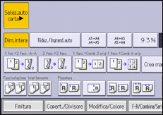 Illustrazione della schermata sul pannello di controllo