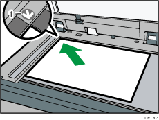 Illustrazione numerata vetro di esposizione