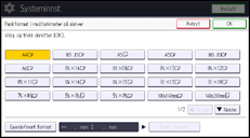 Illustrasjon av betjeningspanelet