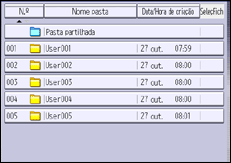 Ilustração do ecrã do painel de operação