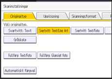 Bild av användarpanelens skärm