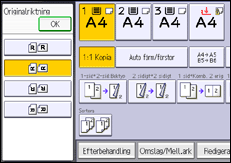 Bild av användarpanelens skärm