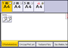Bild av användarpanelens skärm