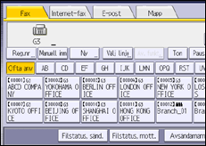 Bild av användarpanelens skärm