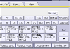 Bild av användarpanelens skärm