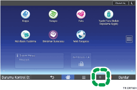 İşlem paneli ekran çizimi
