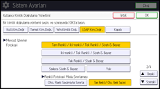 İşlem paneli ekran çizimi