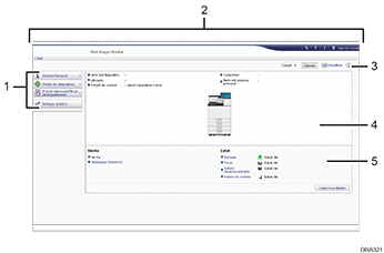 Il·lustració de la pantalla del navegador web (il·lustració de referència enumerada)