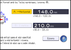 Il·lustració de pantalla del panell d'operacions