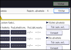 Ilustrace displeje ovládacího panelu
