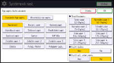 Ilustrace displeje ovládacího panelu