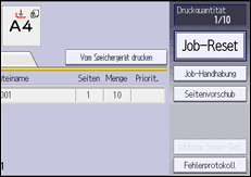 Abbildung Bedienfeld-Display