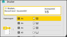 Abbildung Bedienfeld-Display