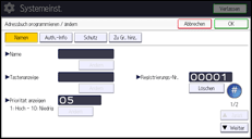 Abbildung Bedienfeld-Display