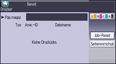 Nummerierte Abbildung zur Modusänderung