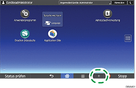 Abbildung Bedienfeld-Display
