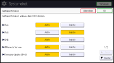 Abbildung Bedienfeld-Display