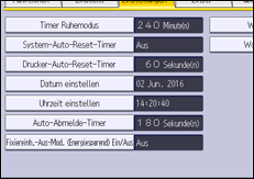 Abbildung Bedienfeld-Display