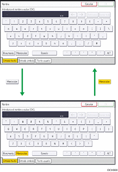 Ilustración de teclas