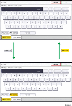Ilustración de teclas