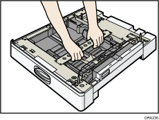Ilustración de la unidad de alimentación de papel