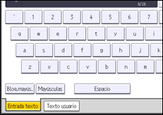 Ilustración de la pantalla panel de mandos