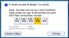 Ilustración de la pantalla panel de mandos