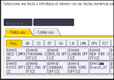 Ilustración de la pantalla panel de mandos
