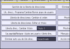 Ilustración de la pantalla panel de mandos