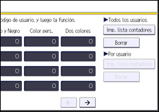 Ilustración de la pantalla panel de mandos