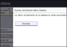 Ilustración de la pantalla panel de mandos