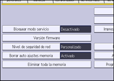 Ilustración de la pantalla panel de mandos