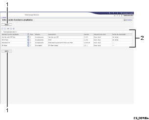 Ilustración de llamada numerada de ilustración de pantalla del explorador Web