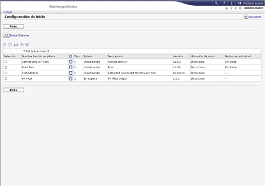 Ilustración de la pantalla del navegador Web