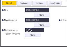 Käyttöpaneelin näyttö