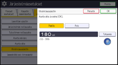 Käyttöpaneelin näyttö